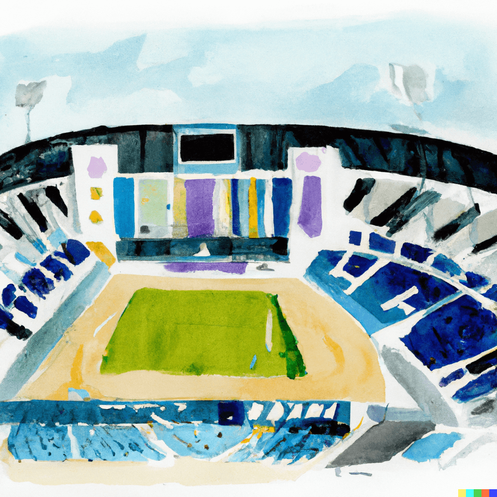 artists rendering of a sports field Arizona Diamondbacks vs. San Diego Padres