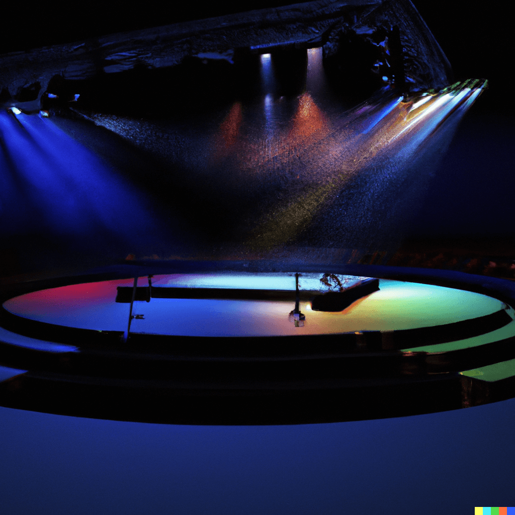 artists rendering of a theatrical live event VOUS POUVEZ EMBRASSER LA MARIEE